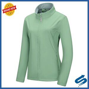 Lightweight Fleece Lined Softshell Jacket Windbreaker Waterproof Running Hiking